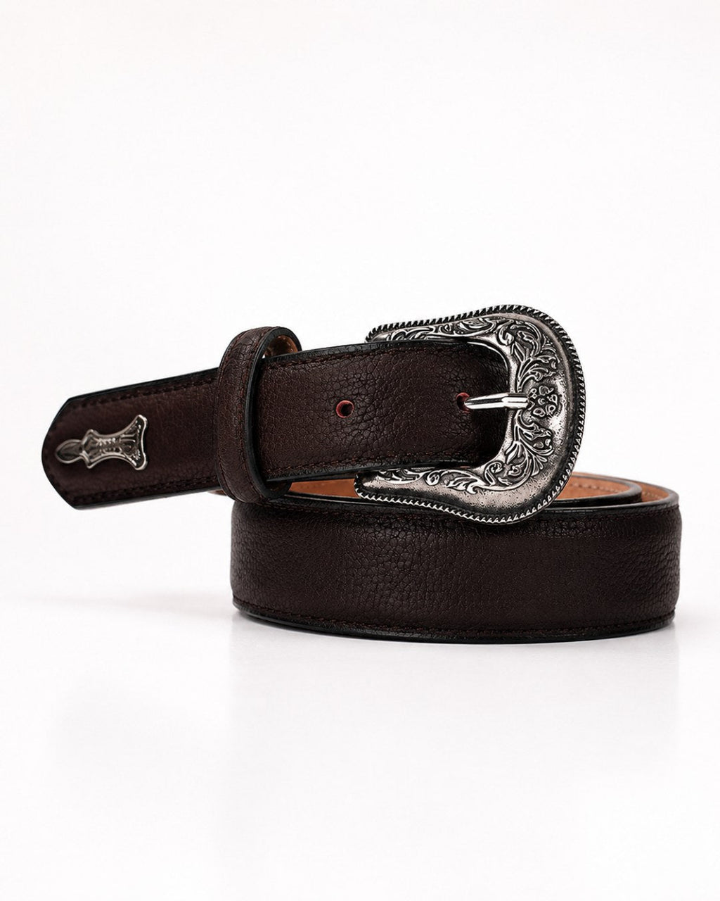 Cinto Rodeo piel black cherry 35mm