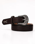 Cinto Rodeo piel black cherry 35mm